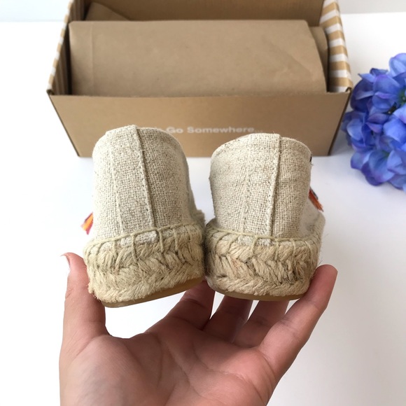 NWT SOLUDOS Rainbow Pride Espadrille Smoking Flats - Picture 6 of 13